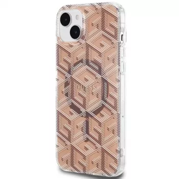 Guess GUHMP15MHGCUSTGW GCube Hardcase iPhone 15 Plus / 14 Plus 6,7 inch Pruun IML MagSafe