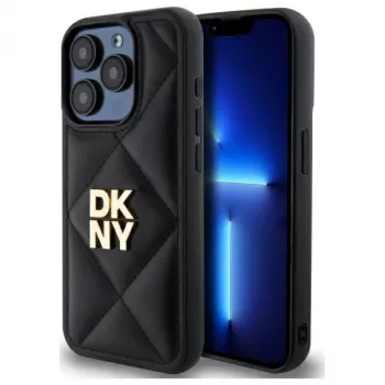 DKNY DKHCP15LPQDSLK Quilted Stack Logo Tagakaas Apple iPhone 15 Pro 6.1 Must