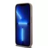 DKNY DKHMP15XPSOSPW Kõvakestaga nahkümbris trükitud mustriga metalllogoga MagSafe iPhone 15 Pro Max 6,7 inch pruun