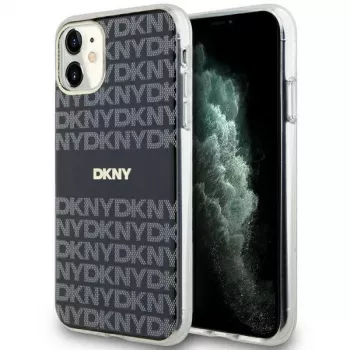 DKNY DKHMN61HRHSEK Kõva ümbris Apple iPhone 11 / iPhone XR 6,1 inch Must IML Mono & Stripe MagSafe