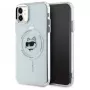 Karl Lagerfeld KLHMN61HLSCHH iPhone 11 / Xr 6.1 Valge kõva ümbris IML Metal Choupette Head MagSafe