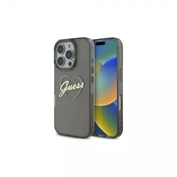 Guess GUHCP16LHCHGSPK Kõva ümbris Apple iPhone 16 Pro 6,3 inch must IML süda