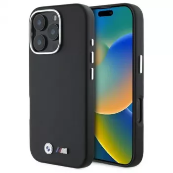 BMW M Smooth Full Wrapped Metal Hard Case for Apple iPhone 16 Pro - Must