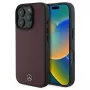 Mercedes-Benz MEHMP16L23RBARR Kõvakestaga ümbris iPhone 16 Pro 6.3 inch punane tekstuuriga ja sile nahk MagSafe