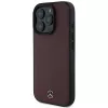 Mercedes-Benz MEHMP16L23RBARR Kõvakestaga ümbris iPhone 16 Pro 6.3 inch punane tekstuuriga ja sile nahk MagSafe