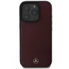 Mercedes-Benz MEHMP16L23RBARR Kõvakestaga ümbris iPhone 16 Pro 6.3 inch punane tekstuuriga ja sile nahk MagSafe