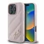 Karl Lagerfeld Quilted Signature Case for iPhone 16 Pro - Roosa