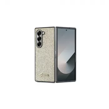 Guess Glitter Script Phone Case for Samsung Galaxy Z Fold6 - Gold