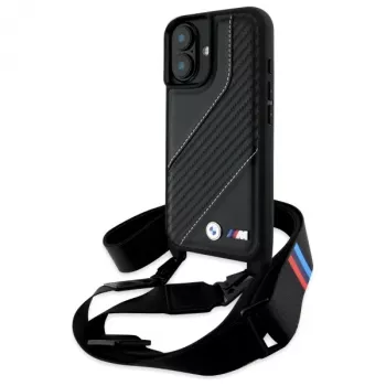 BMW BMHCP16M23PSCCK iPhone 16 Plus 6.7 Must kõvaümbris M Edition Carbon Stripe & Strap