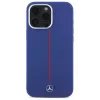 MERCEDES-BENZ MEHMP16X23SUMRV iPhone 16 Pro Max 6.9 Navy Blue Hardcase Silicone Red Stripe MagSafe