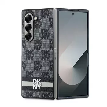 DKNY DKHCZFD6PCPTSSKZ Ruudulise mustriga trükitud triipudega kõva ümbris Samsung Galaxy Z Fold 6 jaoks - Must