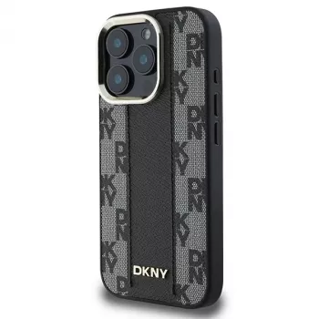 DKNY DKHMP16LPCPVSLK Kõva ümbris Apple iPhone 16 Pro jaoks, 6,3 tolli, must, ruuduline muster, MagSafe