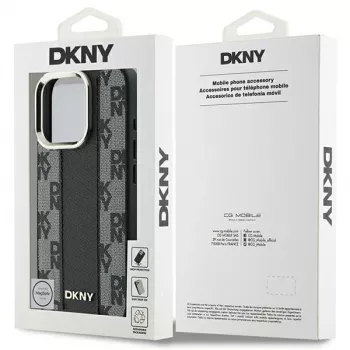 DKNY DKHMP16XPCPVSLK Kõva ümbris ruudulise mustriga MagSafe iPhone 16 Pro Max 6.9 must