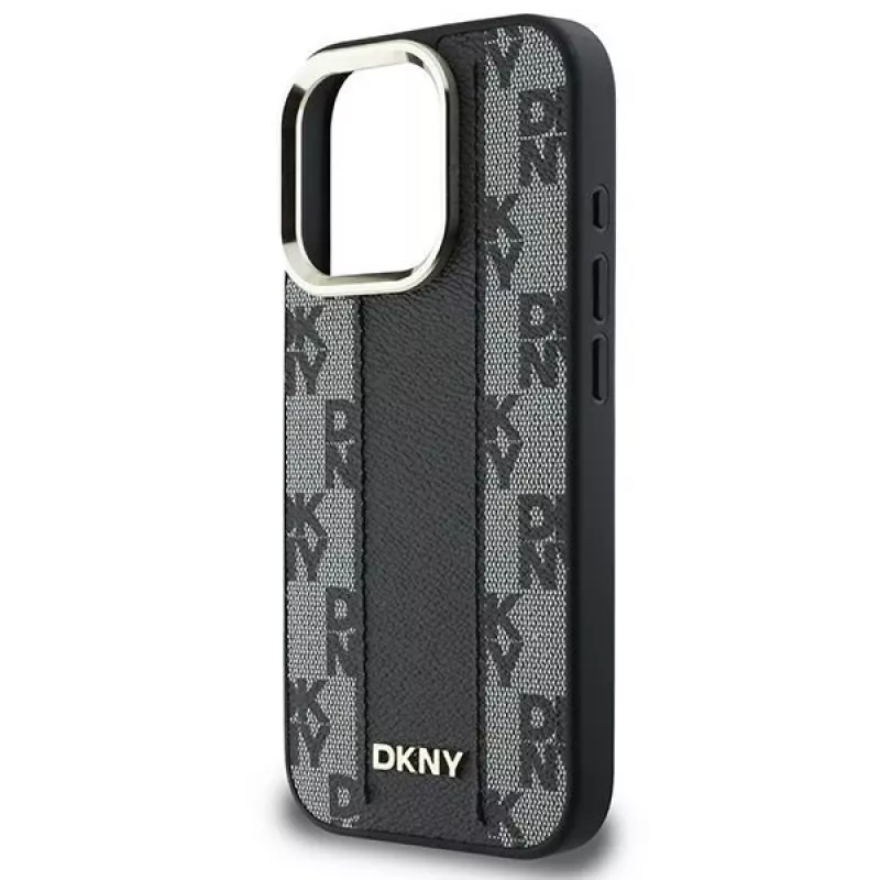 DKNY DKHMP16XPCPVSLK Kõva ümbris ruudulise mustriga MagSafe iPhone 16 Pro Max 6.9 must