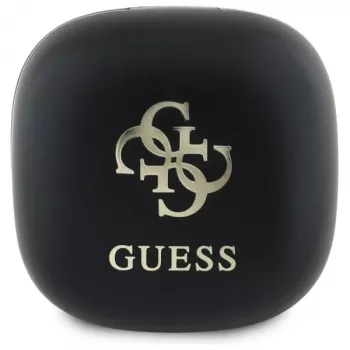Guess GUTWSJ144ESK True Wireless Stereo Bluetooth kõrvaklapid laadimiskarbiga, must iirisev 4G prinditud logo