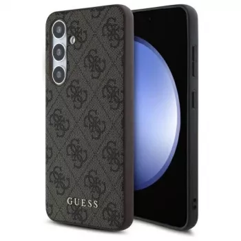 Guess 4G Metal Gold Logo Tagakaas Samsung Galaxy S24 FE, Pruun