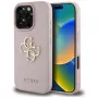 Guess Grained Big 4G Logo Small Classic Logo Tagakaas Apple iPhone 16 Pro (Roosa)