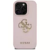Guess Grained Big 4G Logo Small Classic Logo Tagakaas Apple iPhone 16 Pro (Roosa)