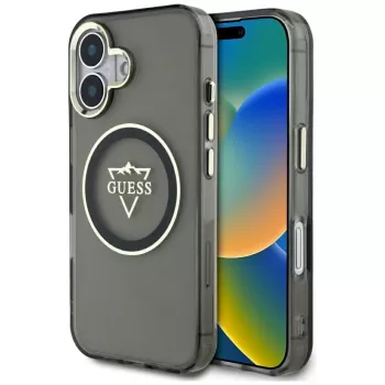 Guess IML Metal Mountain Logo MagSafe Case iPhone 16 (Must)