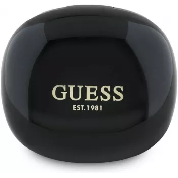 Guess Flat Classic Logo Electroplated TWS Earbuds koos laadimiskohvriga (must)