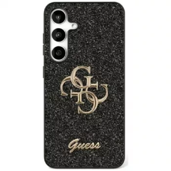Guess Fixed Glitter Big 4G Metal Logo Case Samsung Galaxy S25+ jaoks (Must)