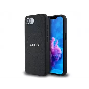 Guess Grained Ring MagSafe Case iPhone 16e (Must)
