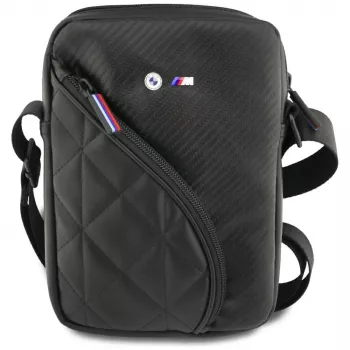 BMW Carbon Pockets & Metal Logo 8 Must Nutitelefoni Ümbris