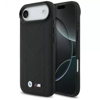 BMW M Quilted Logo MagSafe ümbris Apple iPhone Airile, must