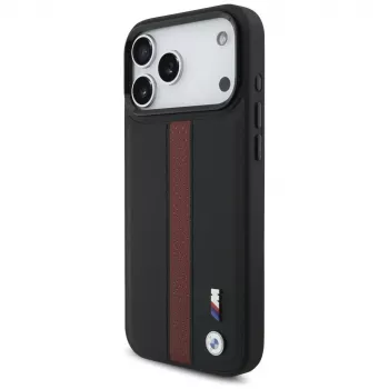 BMW M Perforated Stripe Logo MagSafe ümbris Apple iPhone 17 Pro Max jaoks, punane