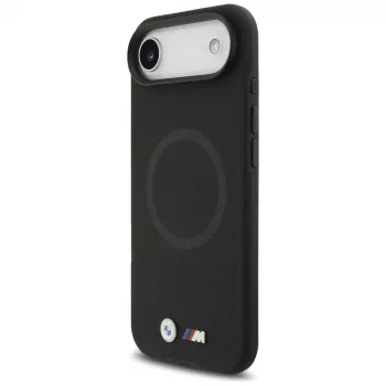 BMW M FW Metal Logo MagSafe ümbris Apple iPhone Airile, must