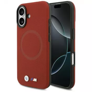 BMW M FW Metal Logo MagSafe ümbris Apple iPhone 17 jaoks, punane