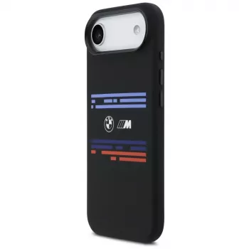 BMW M Silicon Horizontal Line MagSafe Case for iPhone Air Black