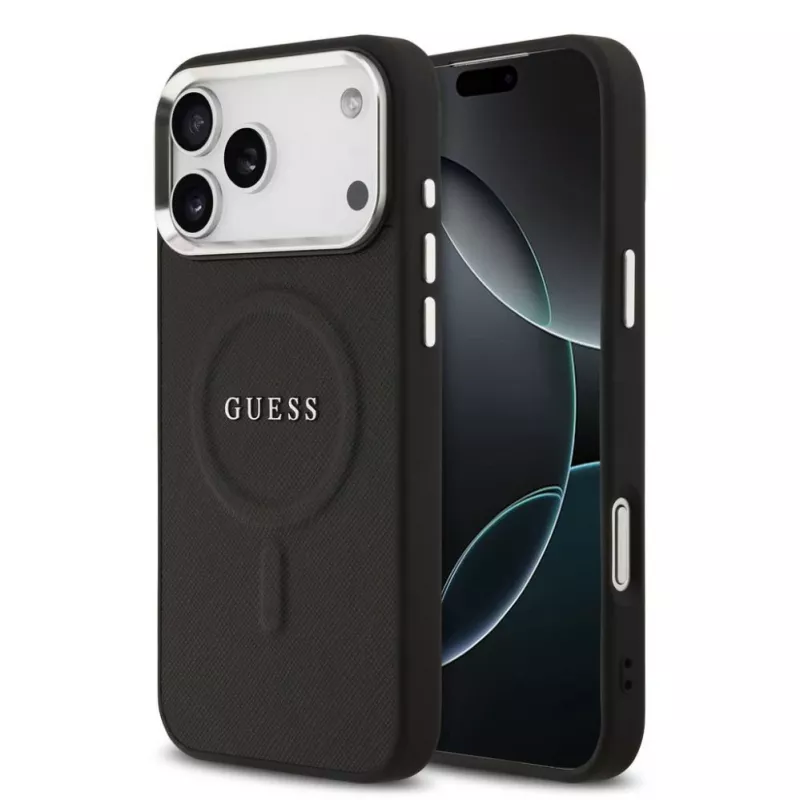 Guess Classic Logo MagSafe Case for iPhone 17 Pro Max Black