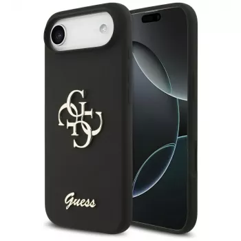 Guess Silicone Big 4G Script Case for iPhone Air - Black