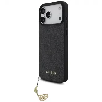 Guess 4G Charms Collection MagSafe Case for iPhone 17 Pro Max Black