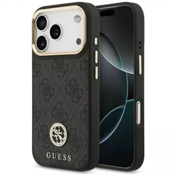 Guess 4G Strass Logo MagSafe Case for iPhone 17 Pro (Black)