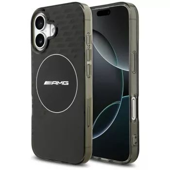 Mercedes AMG kahekihiline läbipaistev suitsuklaas MagSafe ümbris iPhone 17-le, must