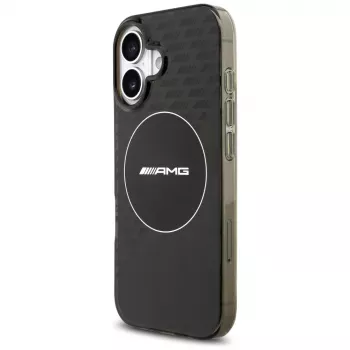 Mercedes AMG kahekihiline läbipaistev suitsuklaas MagSafe ümbris iPhone 17-le, must