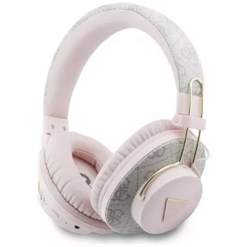 Guess Triangle Logo Bluetooth ENC Over-Ear Kõrvaklapid Roosa