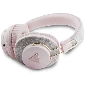 Guess Triangle Logo Bluetooth ENC Over-Ear Kõrvaklapid Roosa