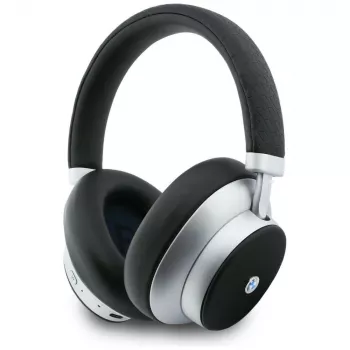 BMW Metal Logo MK Bluetooth ENC Over-Ear Headphones Silver