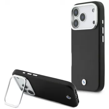 BMW M Sign metalllogo MagSafe ümbris iPhone 17 Pro jaoks, must