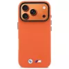 BMW M Metal Logo MagSafe Case for iPhone 17 Pro Orange