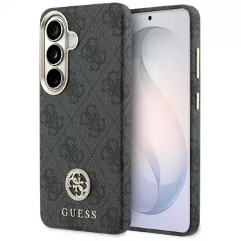 Guess 4G Rhinestone Round Logo MagSafe Case Samsung Galaxy S26 jaoks (Must)