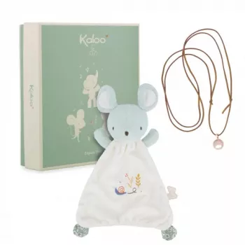 Kaloo 2-in-1 Kingikomplekt (Lohutaja + Rasedusbola kaelakee) Hiir Petites Chansons