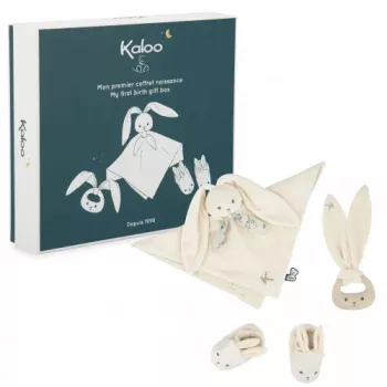Kaloo 3-in-1 Kingikomplekt Jänes (Lohutaja + Hammas + Papud) Kreem Lapinoo Kollektsioon