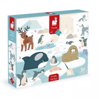 Janod Sensory Touch Puzzle Polar Land 20 Pieces 2+ Years