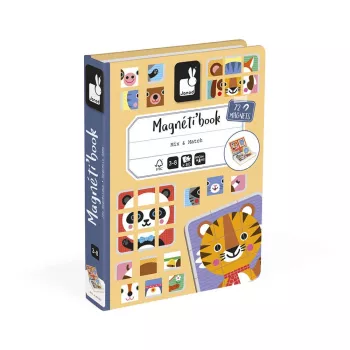 Janod Magnetibook Puzzle Animals Magnetic Puzzle Book