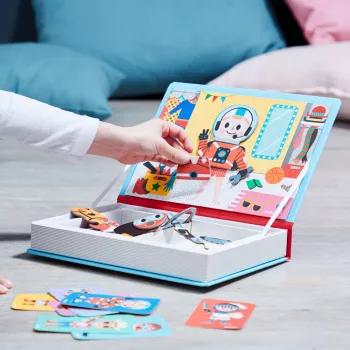 Janod Magnetibook Boy Costumes Magnetic Educational Toy - 36 Pieces
