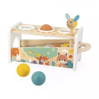 Janod Pure Wooden Xylophone with Ball Track